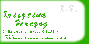 krisztina herczog business card